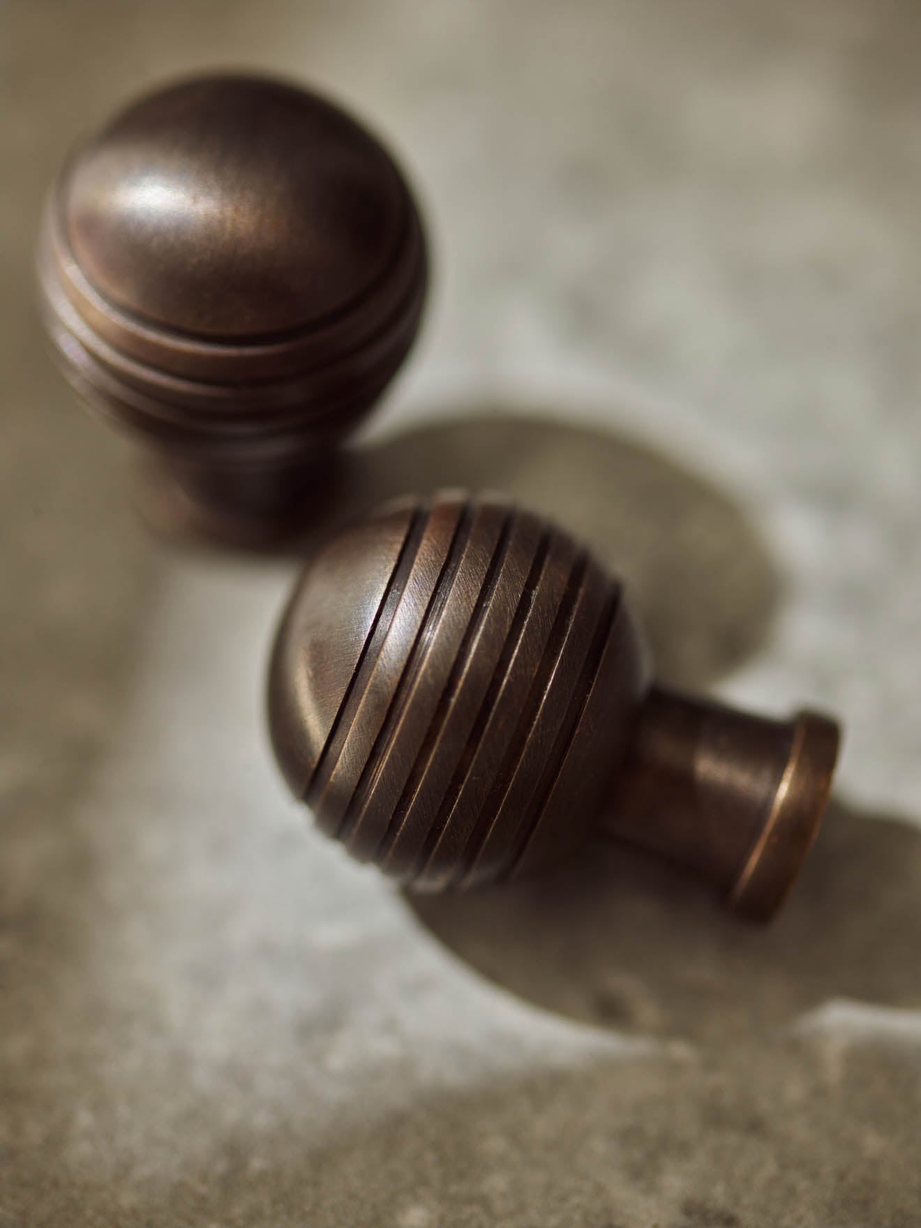 Rounded Knob, Aged Bronze