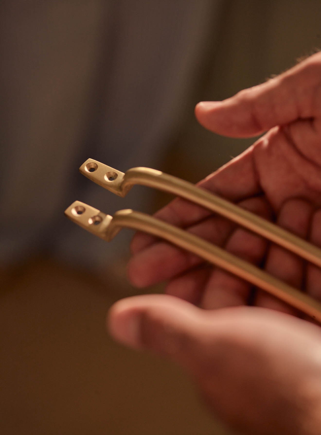 Pull Handle, Long, Matt Brass