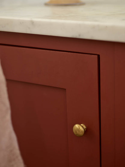 Simple Knob, Small, Matt Brass