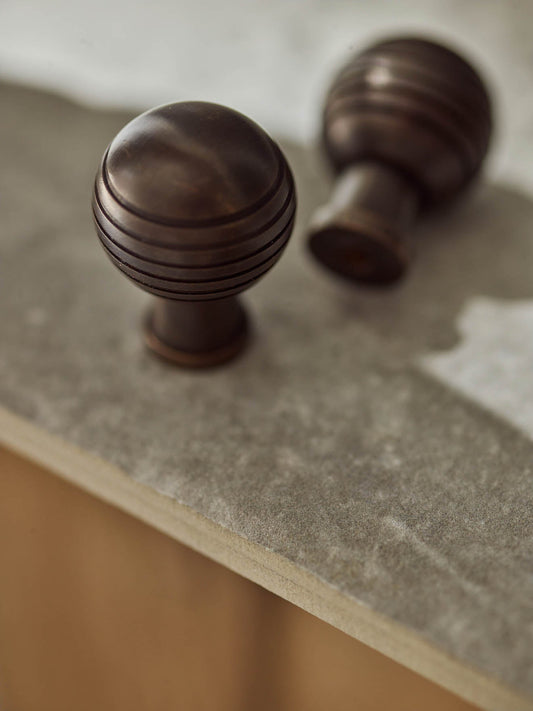 Rounded Knob, Aged Bronze