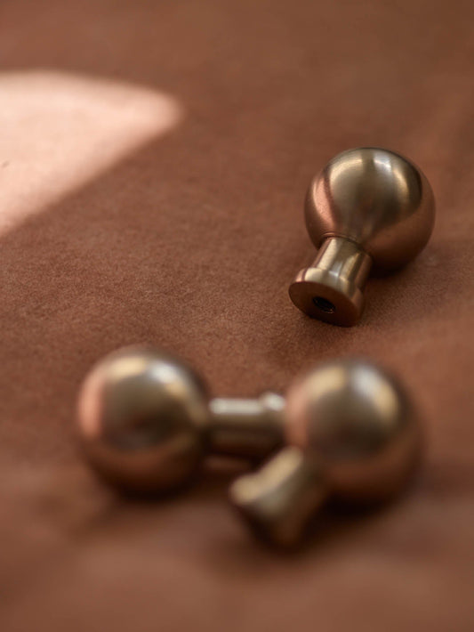 Smooth Rounded Knob, Matt Nickel