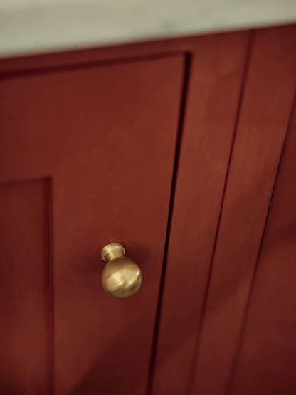 Smooth Rounded Knob, Matt Brass