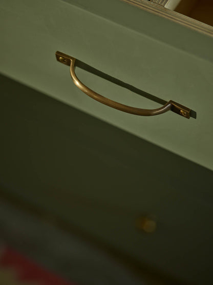 Pull Handle, Short, Antique Brass