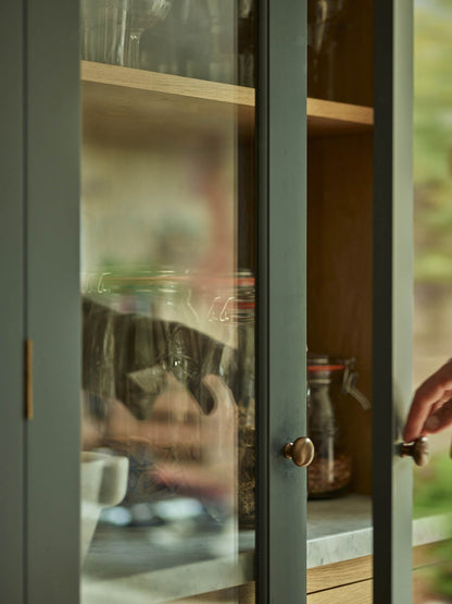 Simple Knob, Large, Antique Brass