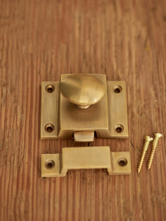 Cabinet Latch, Matt Brass