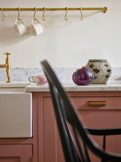 Rectangular Cup Handle, Antique Brass