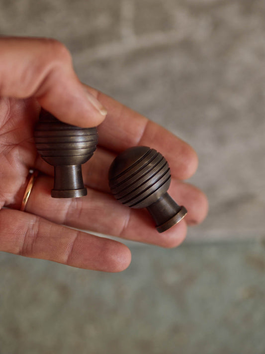 Rounded Knob, Aged Bronze