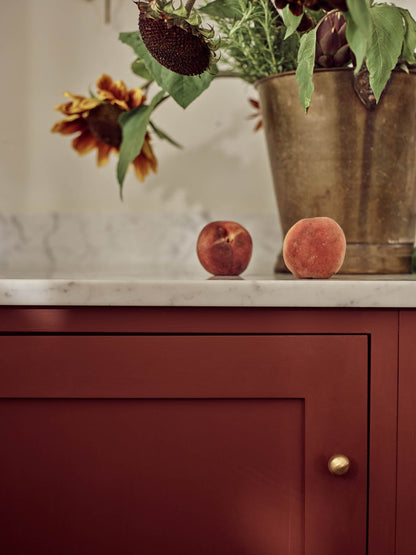 Smooth Rounded Knob, Matt Brass