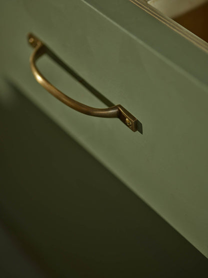 Pull Handle, Short, Antique Brass