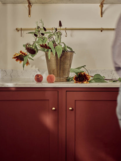 Smooth Rounded Knob, Matt Brass