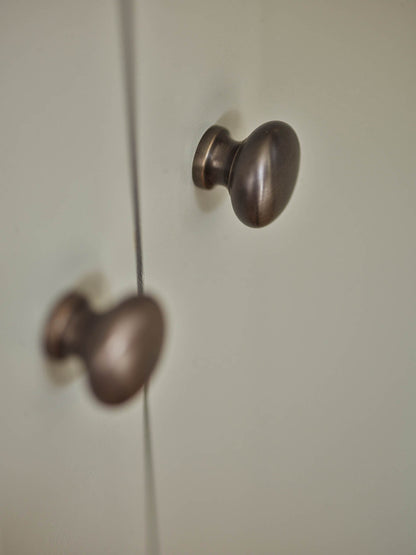 Simple Knob, Small, Aged Bronze