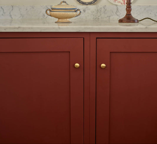 Simple Knob, Small, Matt Brass