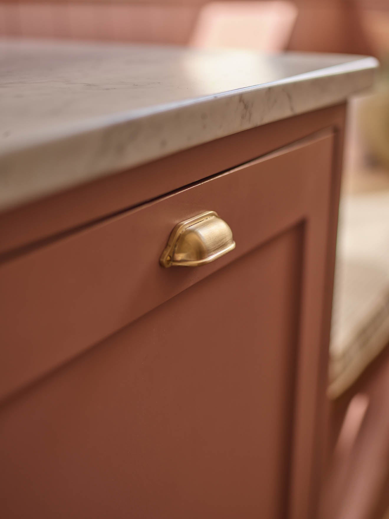 Drawer Handle, Matt Brass