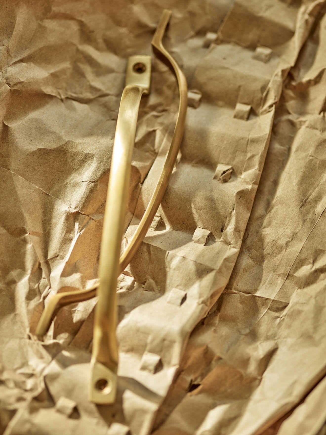 Pull Handle, Medium, Matt Brass