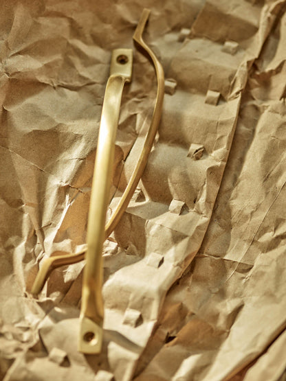 Pull Handle, Medium, Matt Brass