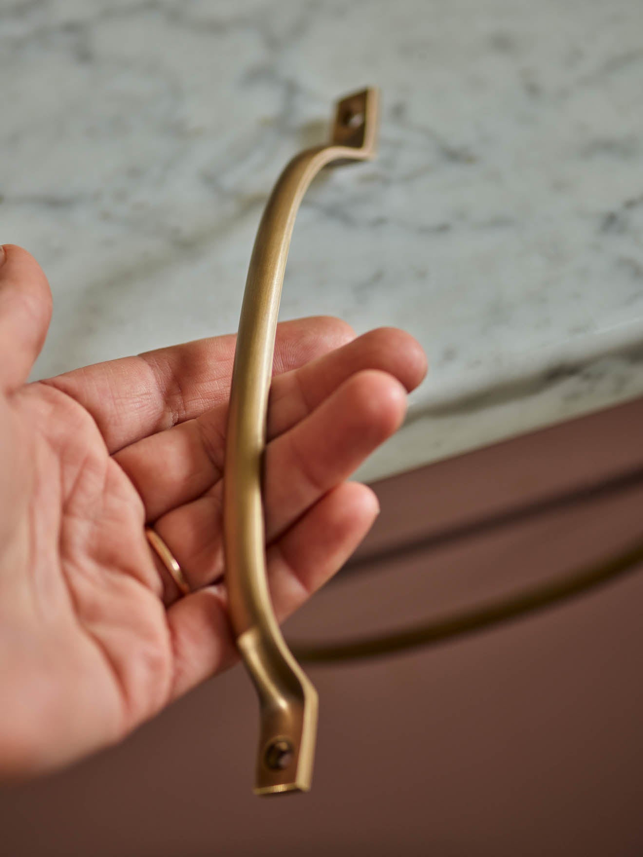 Pull Handle, Medium, Antique Brass