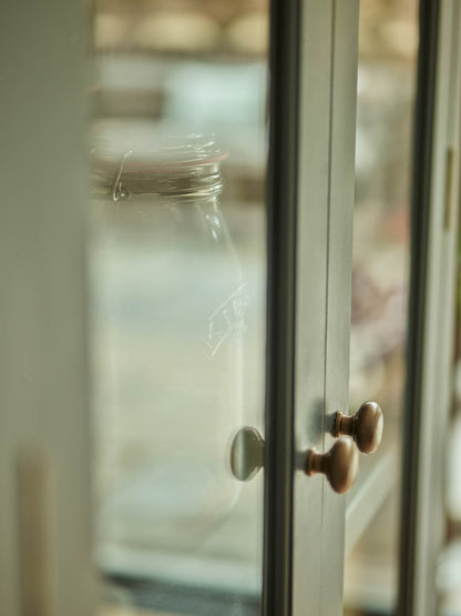 Simple Knob, Large, Antique Brass