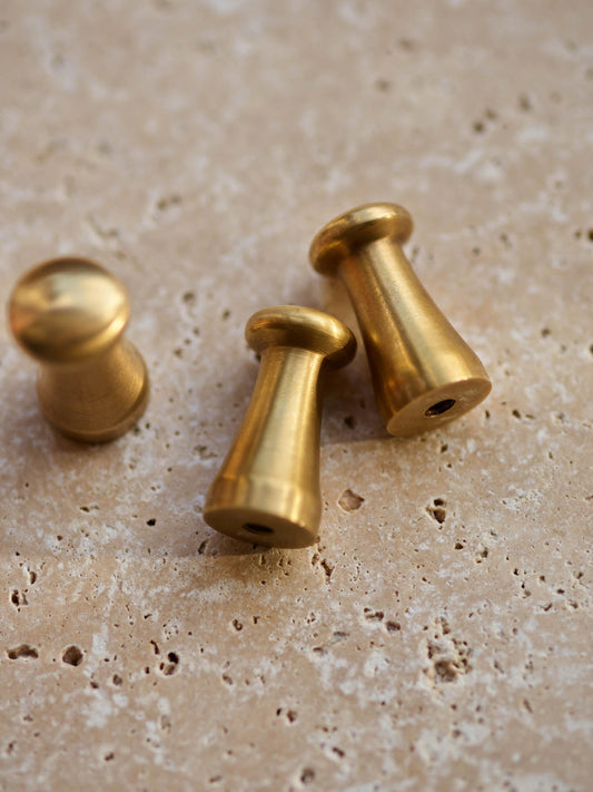 Peg Knob, Matt Brass