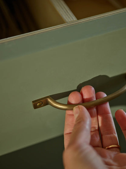 Pull Handle, Short, Antique Brass