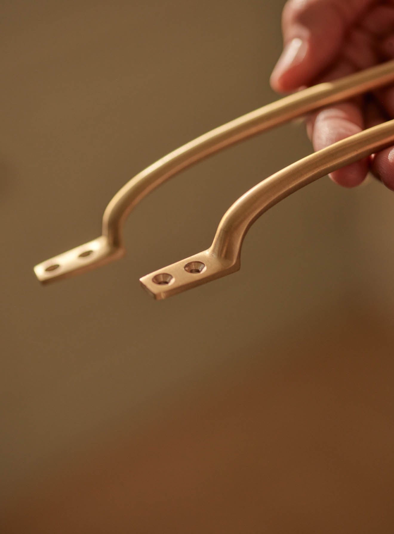 Pull Handle, Long, Matt Brass