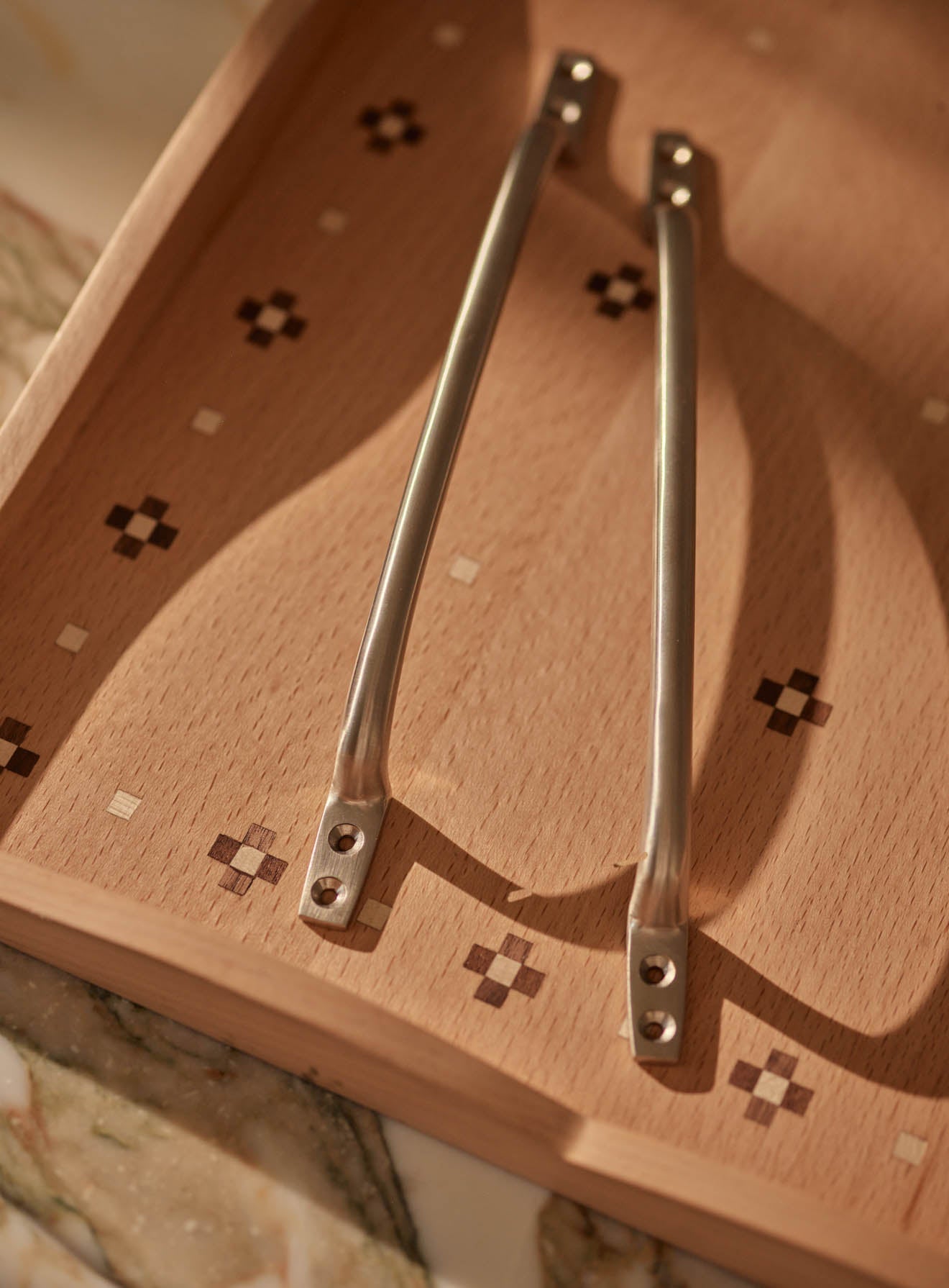 Pull Handle, Long, Matt Nickel